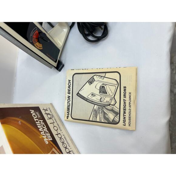 Hamilton Beach 749AL Speed o Light Iron Almond - Picture 2 of 9